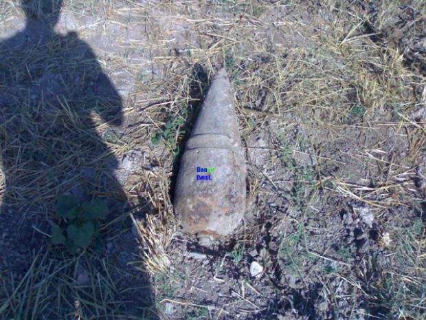 Villafranca de los Barros. Bomba de Aviación y Restos de la Guerra Civil. Frente de Extremadura.