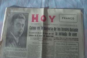 EL HOY-  25 de Junio de 1937. Zona Franquita.